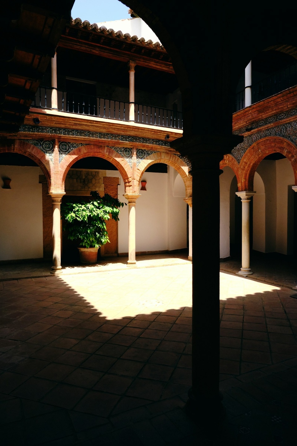 Arcaded patio